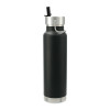 Promotional Loki Copper Vacuum Insulated 740ml Bottles Black Lid Open
